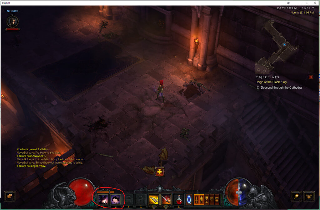 autocasting in Diablo 3